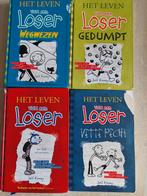 Het Leven van een Loser - 4 Boeken, Ophalen of Verzenden, Gelezen, Jeff Kinney, Fictie algemeen