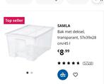 5x Ikea Samla groot opbergboxen kratten, Doe-het-zelf en Verbouw, Kratten en Dozen, Ophalen, Overige typen, 50 tot 75 cm, Minder dan 35 cm