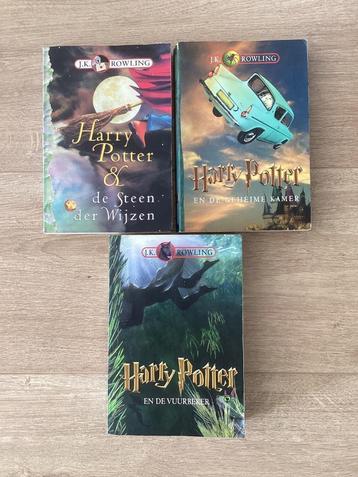 J.K. Rowling - Harry Potter - 3 boeken beschikbaar voor biedingen