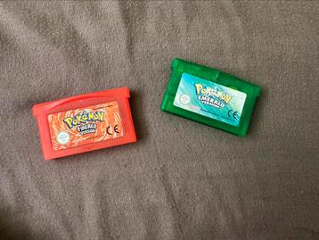 Pokémon Fire red & Emarald GBA beschikbaar voor biedingen