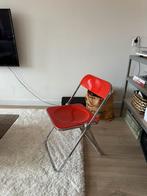 Plia Castelli folding chair red, 60s 70s space age, Metaal, Gebruikt, Eén