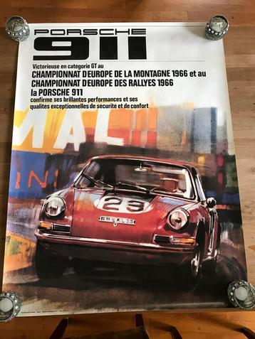 Porsche 911 poster wereldkampioenschap  1966 beschikbaar voor biedingen
