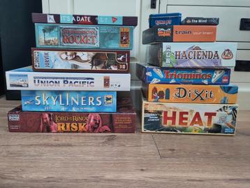 Diverse bordspellen en kaartspellen beschikbaar voor biedingen