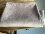Prachtige velour stof over! 205m x 140m, Ophalen, 120 cm of meer, Beige, Polyester