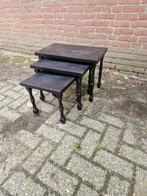 bijzettafels eiken zwart, Ophalen of Verzenden