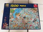 Jan van Haasteren Tropisch Zwemparadijs 1500 stukjes, Ophalen, 500 t/m 1500 stukjes, Gebruikt, Legpuzzel