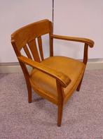Houten retro design bureaustoel, fauteuil, Ophalen, Zo goed als nieuw