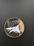 Supersonic Concorde £ 5 herdenkingsmunt 40 jaar Concorde, Verzenden, Overige materialen, Buitenland