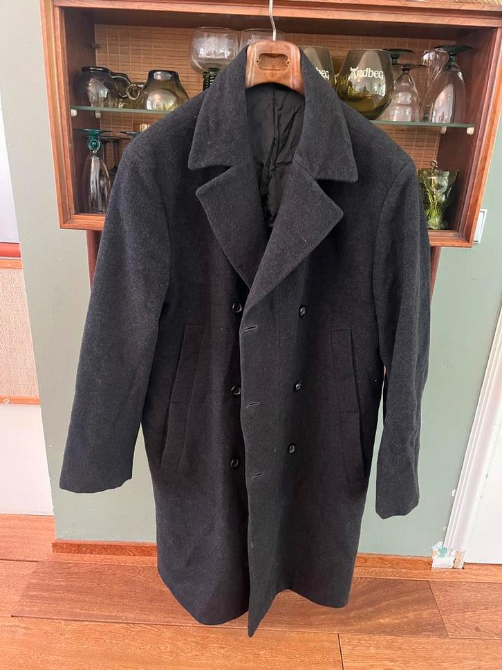 Mexx  100 % wollen jas maat 52, Kleding | Heren, Jassen | Winter, Zo goed als nieuw, Maat 52/54 (L), Grijs, Ophalen of Verzenden