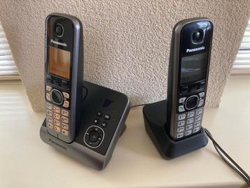 Panasonic dect telefoon met antwoordapparaat / duo set. beschikbaar voor biedingen