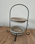 Etagere met riete mandjes, Ophalen, Rechthoekig, Riet