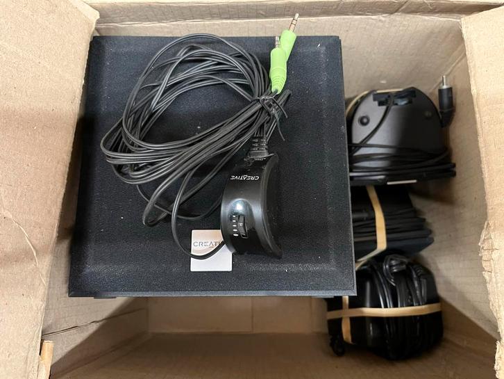 Vintage Creative 2.1 Luidsprekersysteem, Audio, Tv en Foto, Luidsprekers, Gebruikt, Subwoofer, Minder dan 60 watt, Overige merken