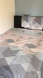 Kardol dekbedovertrek, pasteltinten roze-blauw-grijs 240x220, Gebruikt, Overige kleuren, Dekbedovertrek, Tweepersoons