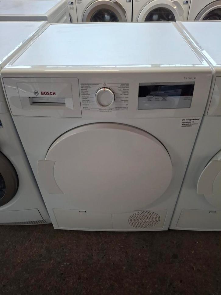 Bosch Serie 4 warmtepompdroger, Witgoed en Apparatuur, Wasdrogers, Gebruikt, Condens, Voorlader, 6 tot 8 kg, 85 tot 90 cm, Anti-kreukfase
