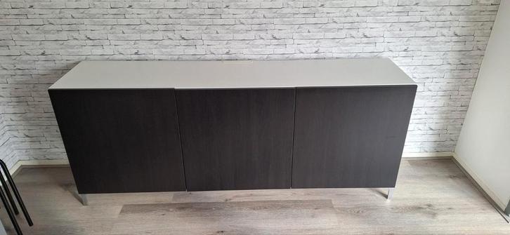 IKEA BESTÅ TV-Meubel, Huis en Inrichting, Kasten | Dressoirs, Zo goed als nieuw, 150 tot 200 cm, 25 tot 50 cm, Met deur(en), Met plank(en)