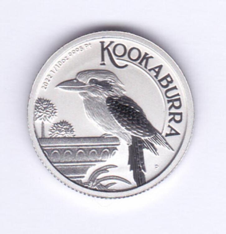 Australië 15 dollars 2022 Kookaburra van 1/10 ounce PLATINA, Postzegels en Munten, Edelmetalen en Baren, Platina, Ophalen of Verzenden