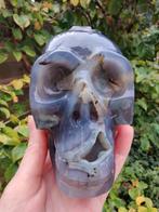 Agaat chalcedoon schedel skull, Ophalen of Verzenden, Mineraal