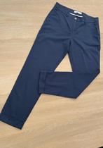 Dunne blauwe Brax zomerbroek, 7/8 chino, type Maron, maat 38, Maat 38/40 (M), Blauw, Zo goed als nieuw, Lang