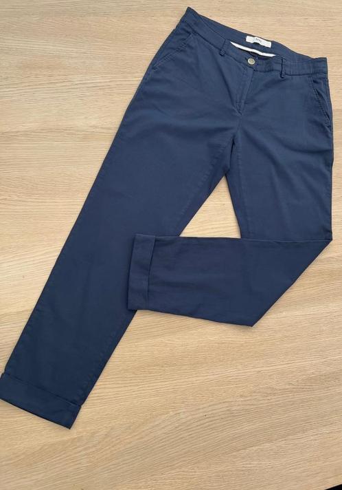 Dunne blauwe Brax zomerbroek, 7/8 chino, type Maron, maat 38, Kleding | Dames, Broeken en Pantalons, Zo goed als nieuw, Maat 38/40 (M)
