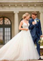 Romantische trouwjurk! Kortingen t/m 75% Gratis toegang, Ophalen, Zo goed als nieuw, Wit, Trouwjurk
