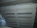 Witte pallets (4x 100cm bij 80 cm), Doe-het-zelf en Verbouw, Hout en Planken, Ophalen, Zo goed als nieuw, 50 mm of meer, Pallet
