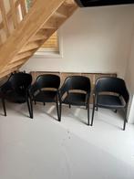 Tuinstoelen zwart kwantum, Tuin en Terras, Tuinstoelen, Ophalen, Kunststof