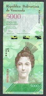 Bankbiljet - Venezuela 5000 Bolivares 2016 - UNC., Ophalen of Verzenden, Zuid-Amerika, Los biljet