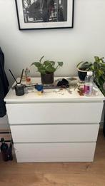 Malm kast ikea wit, Ophalen, 50 tot 100 cm, Zo goed als nieuw, 3 of 4 laden
