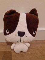 Knuffel H&M Home hond bruin wit groot hoofd K7744, Ophalen of Verzenden, Zo goed als nieuw, Hond