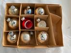 9 oude kerstballen incl doosje, Diversen, Ophalen of Verzenden, Zo goed als nieuw