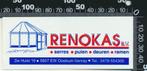 Sticker: Renokas - Oostrum Venray, Verzamelen, Verzenden