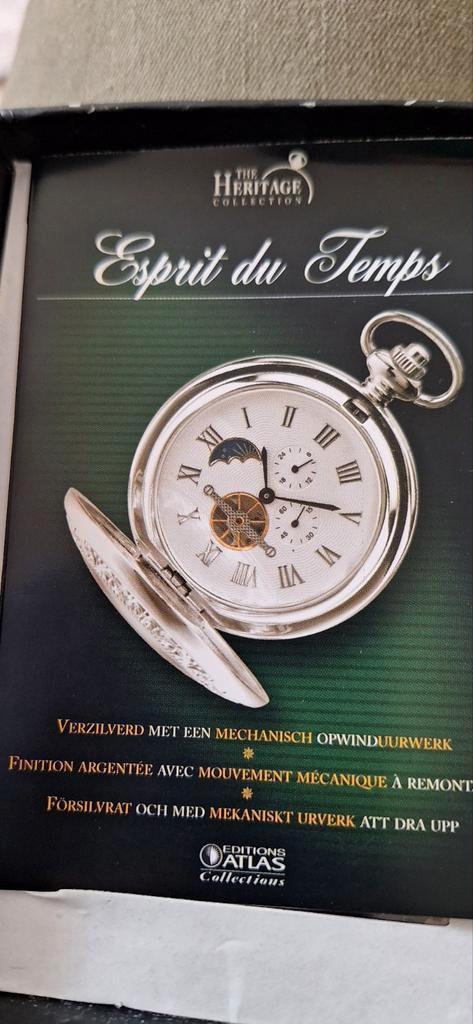 The Heritage Esprit du Temps Zakhorloge - In Doos!, Antiek en Kunst, Antiek | Klokken, Ophalen of Verzenden