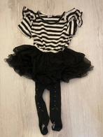 Zwart-wit jurkje met glitter maillot, Gebruikt, Meisje, Ophalen of Verzenden, Hippe Beebjes