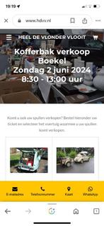 2 juni kofferbakverkoop rommelmarkt Boekel, Gebruikt, Ophalen