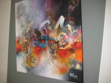 Malucu abstract schilderij beschikbaar voor biedingen