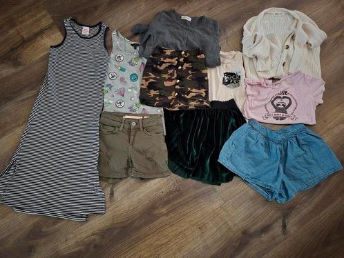 Zomer bundel kledingbundel 122 128 meisje, Kinderen en Baby's, Kinderkleding | Kinder-kledingpakketten, Zo goed als nieuw, Maat 128