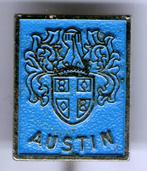Austin blauw op zilverkleurig auto speldje ( A_058 ), Verzamelen, Verzenden, Zo goed als nieuw, Transport, Speldje of Pin