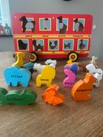 Houten bus met dieren, Ophalen, Zo goed als nieuw, Jongen of Meisje