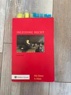 A. Ellian - Inleiding Recht, Ophalen of Verzenden, Zo goed als nieuw, A. Ellian; P.B. Cliteur