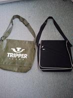 Schoudertas schooltas zwart/ groen past A4 map in., Ophalen of Verzenden, Zwart