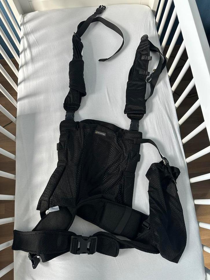 Minimonkey baby carrier draagzak zwart mesh, Kinderen en Baby's, Babydragers en Draagdoeken, Draagzak, Rug, Overige merken, Ophalen of Verzenden