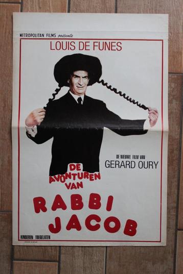 filmaffiche Louis De Funes Rabbi Jacob 1973 filmposter