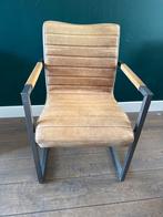 6 Leren Eetkamerstoelen - Bruin, Ophalen, Gebruikt, Bruin, Leer