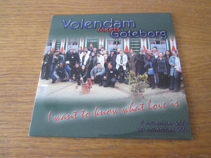 Volendam Meets Göteborg - I Want To Know What Love Is CDS, Cd's en Dvd's, Cd Singles, Zo goed als nieuw, Pop, 1 single, Ophalen