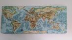 Een zelfgemaakte wereldkaart van stof en board hier kunn, Ophalen of Verzenden, Gebruikt