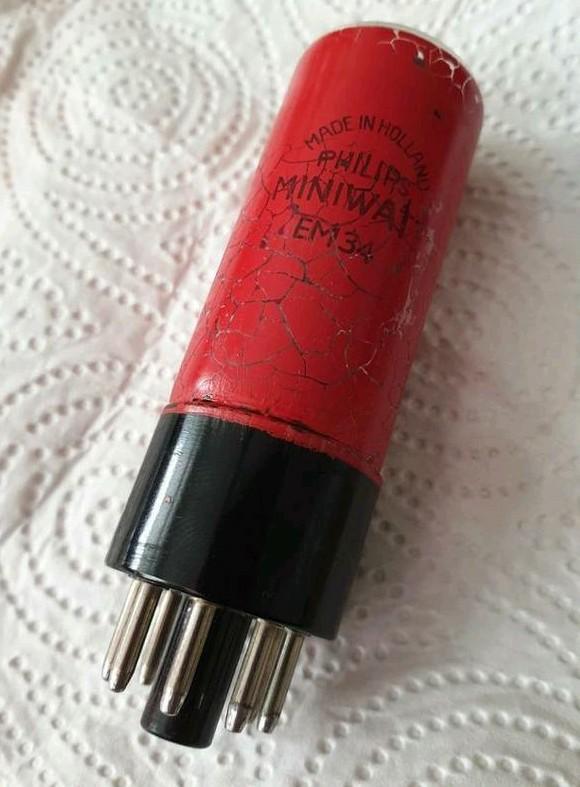 Philips Miniwatt EM34 Buis - Getest & Goed!, Antiek en Kunst, Antiek | Tv's en Audio, Ophalen of Verzenden