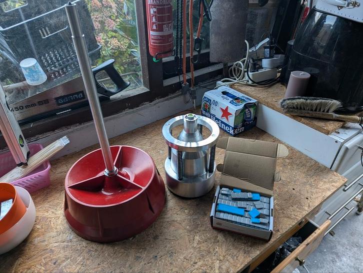 Handmatig wiel balanceer apparaat, Auto diversen, Autogereedschap, Gebruikt, Ophalen of Verzenden