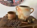 Brocante oude Franse Gres potten, Antiek en Kunst, Antiek | Keramiek en Aardewerk, Ophalen of Verzenden