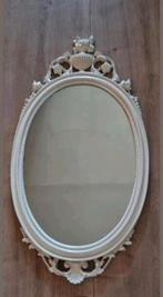 Brocante spiegel Barok shabby chic ovale kuifspiegel, Antiek en Kunst, Antiek | Spiegels, Ophalen, Ovaal