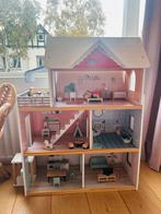 Houten poppenhuis, Verzamelen, Poppenhuizen en Toebehoren, Ophalen, Gebruikt, Poppenhuis